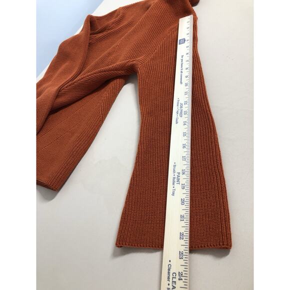 Chico’s Women Sweater Turtle L Long Sleeve Pullover Knit Y2K Minimalist Orange - Picture 10 of 10